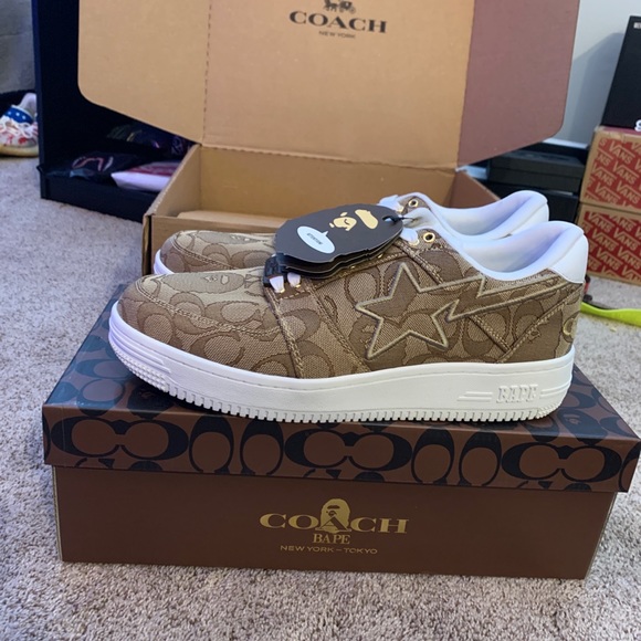bape coach bapesta